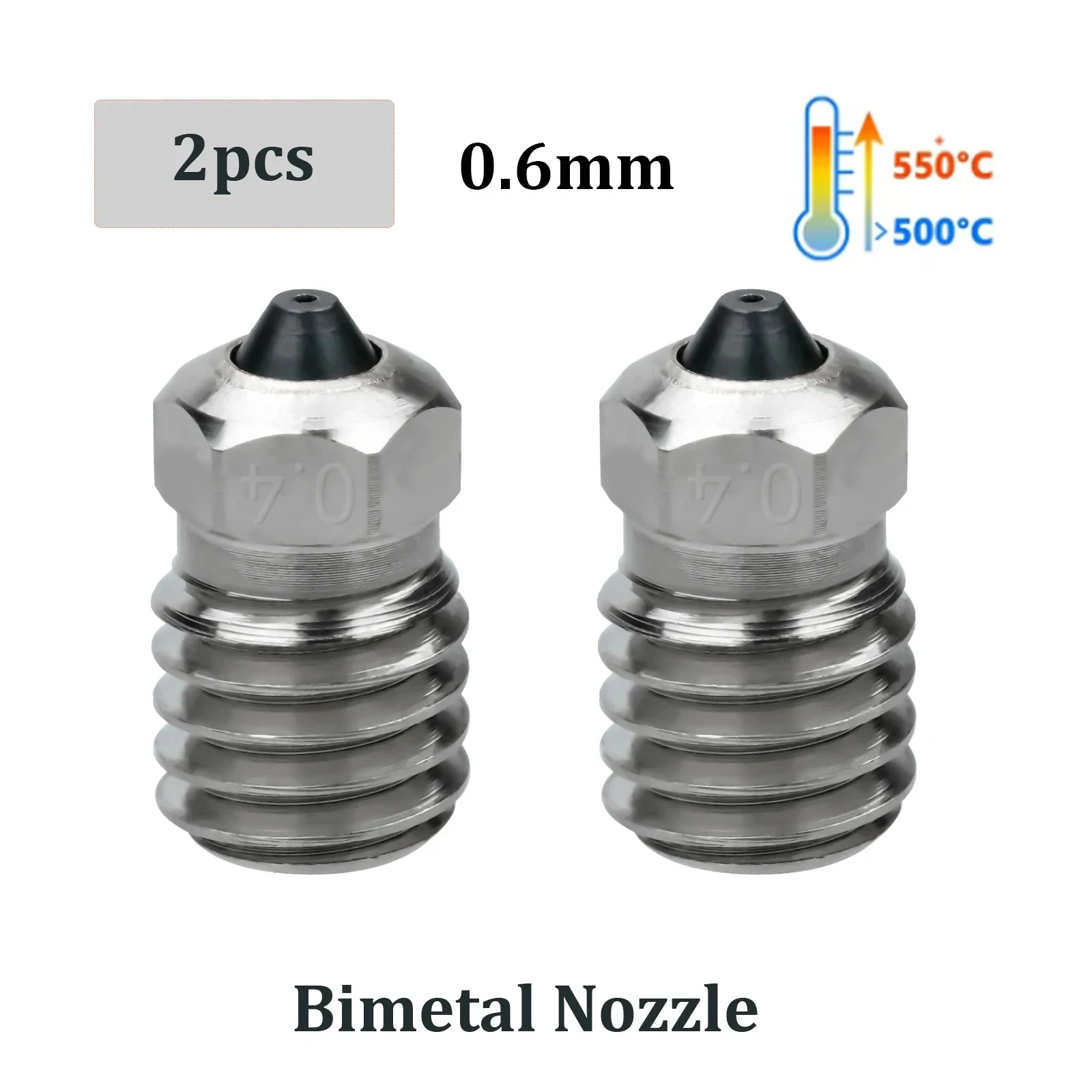 Voor Flashforge Adventurer 5M/5M pro Nozzle Kit Upgrade Hotend Pinting Head Snel afneembare mondstuk Hardstalen mondstukset