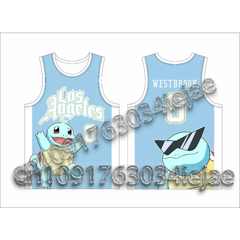 

2025 горячий продавать Покемон No. Быстросохнущий баскетбольный костюм для мужчин и женщин для спортивных тренировок, повседневный детский жилет, повседневный