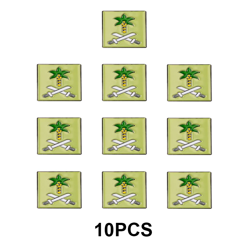 1-5-10-50-100 قطعة المملكة العربية السعودية شارة بروش دبابيس التلبيب الأصلي العلم التلبيب دبابيس علم الدولة شارة