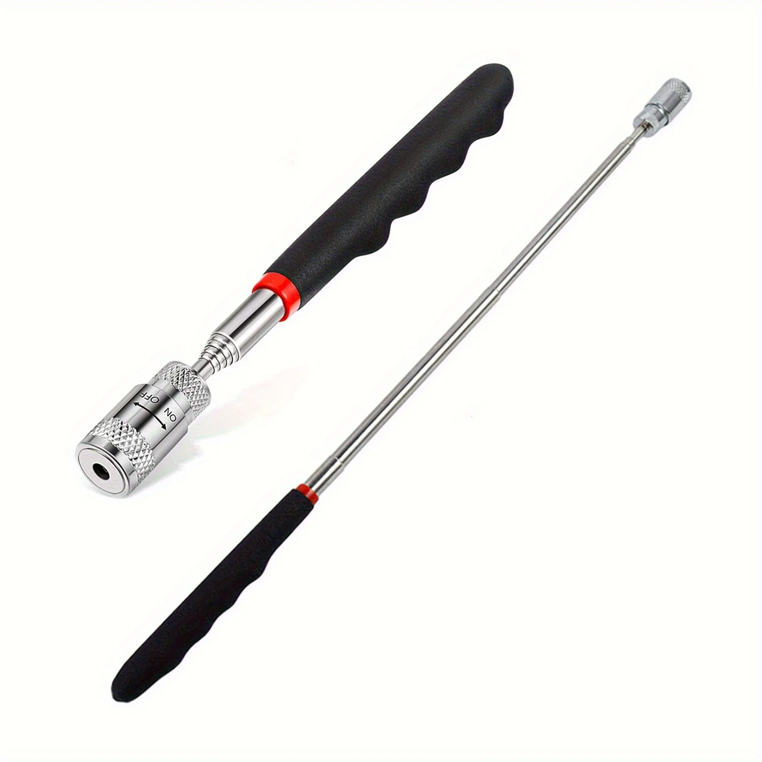 1pc Portable Magnetic Pick Up Tool Extendable Telescopic LED Torch Magnet Rod For Repairing Shop