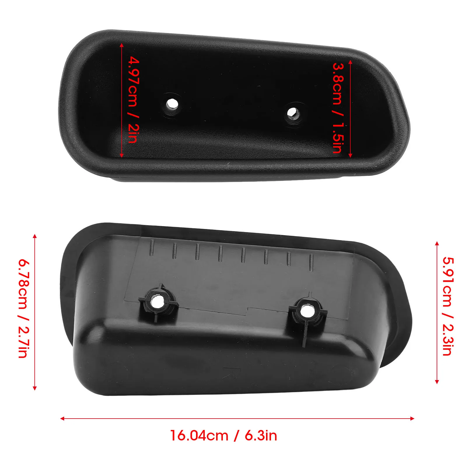 Door Pull Handle Cover Cup Comfortable Grip Stylish Look Door Pull Handle Cup For 1500 2500 3500 Truck Right: 4741404, 04741404