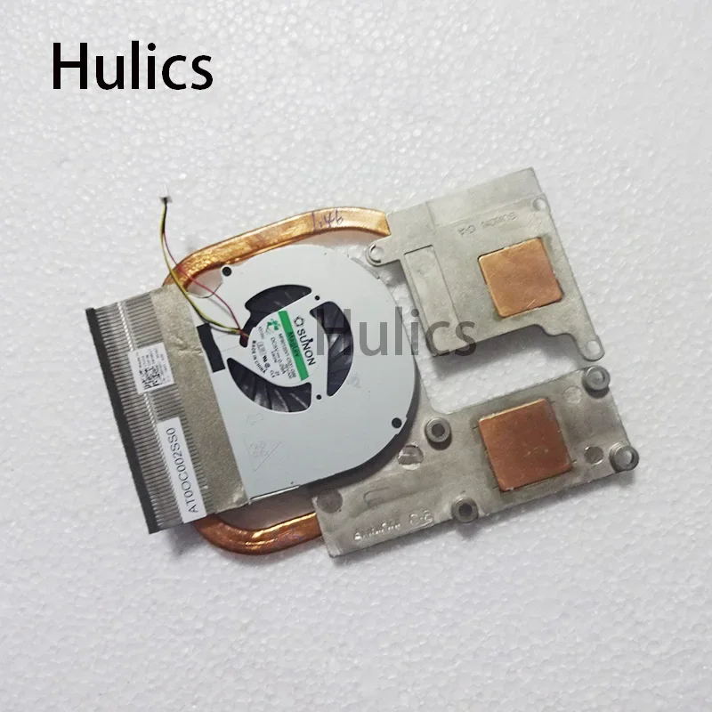 Hulics Used Cpu Cooling Cooler For Dell VOSTRO 3560 V3560  Heatsink Fan 06HNV7 6HNV7 AT0OC002FC0 DFS501105FQ0T FB93