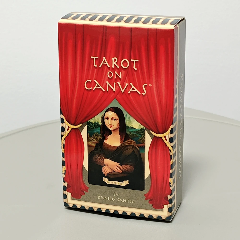Tarot sobre lienzo: un paseo a través de un Museo Virtual, 78 cartas de Tarot basadas en el sistema Rider Waite 10,3*6 cm