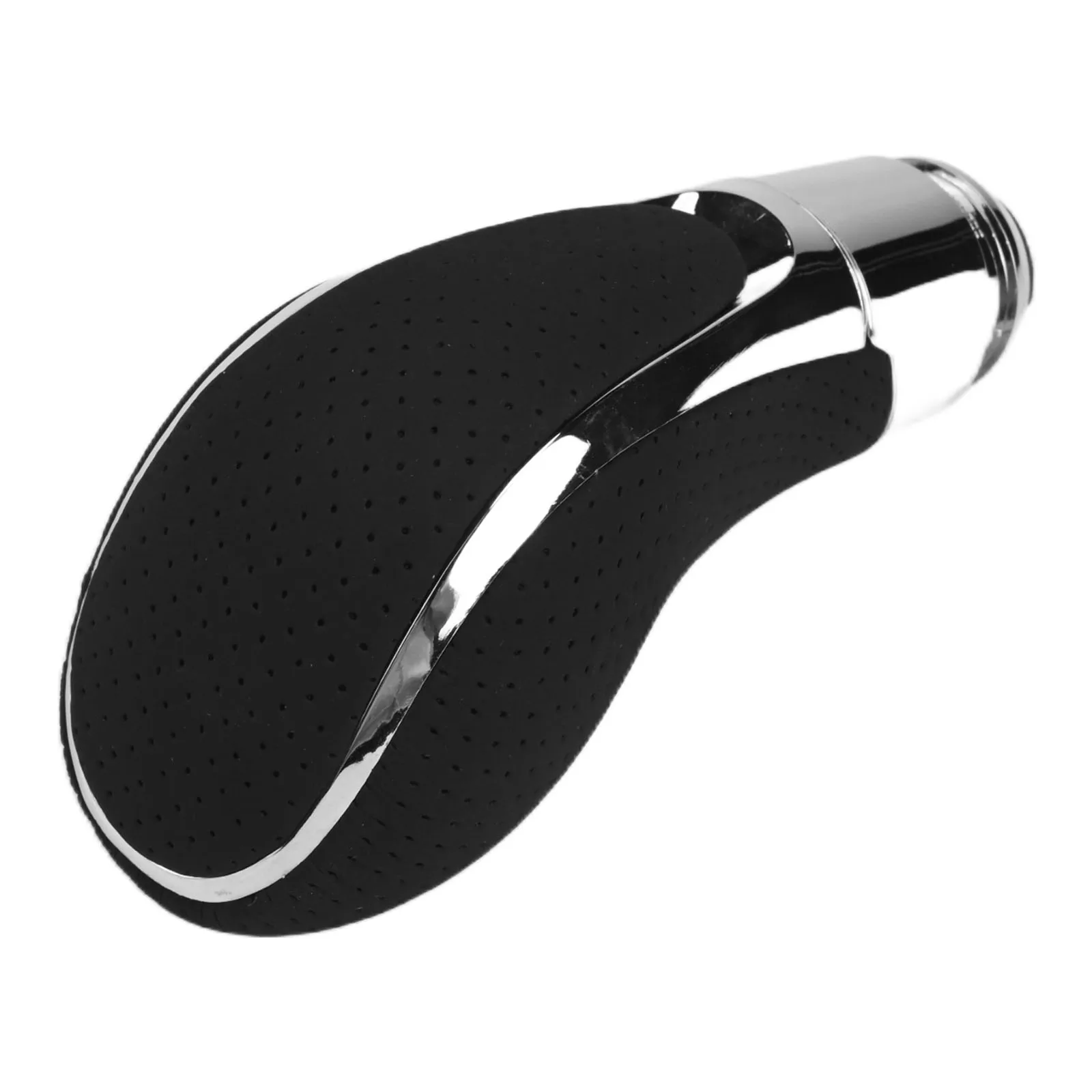 Black Shift Knob 2010-2016 Car Modification Leather Black Gear Shift Knob Enhanced Grip Design Modern Black Finish
