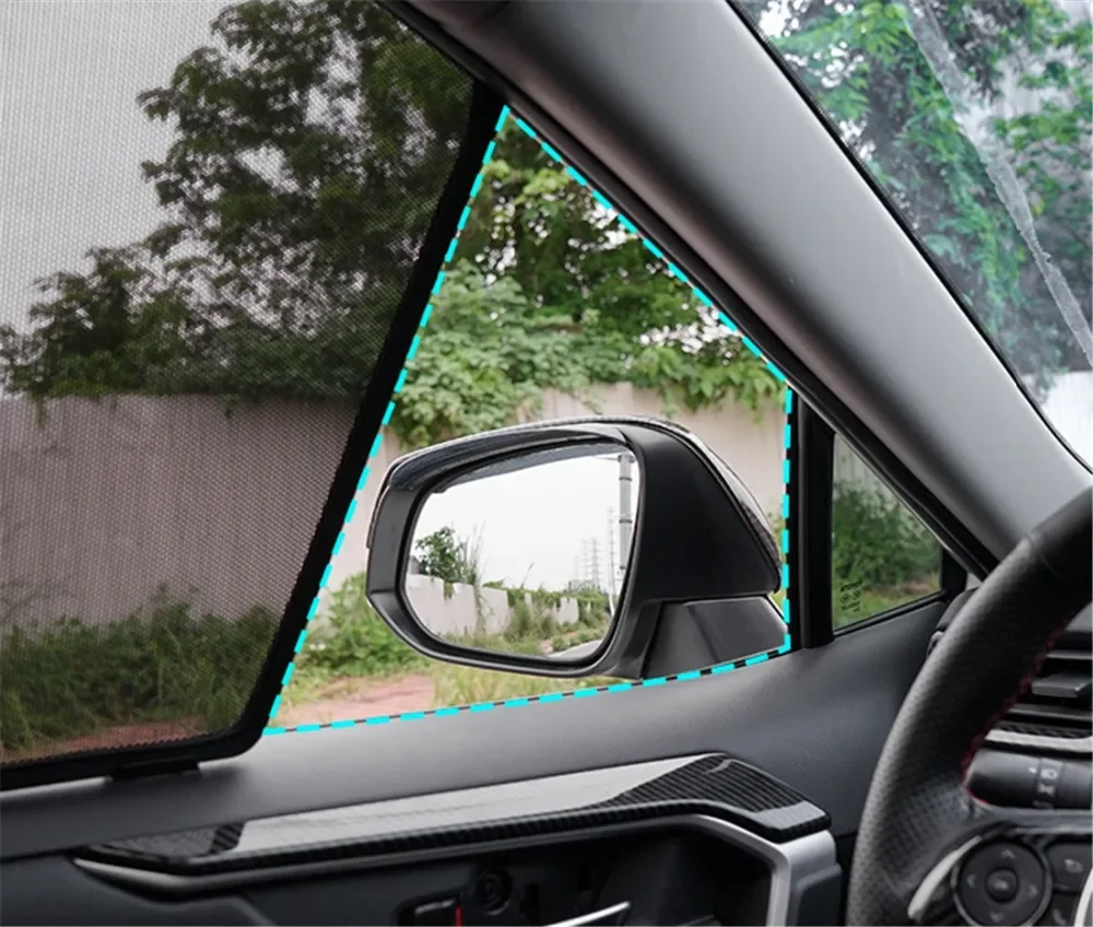 Kundenspezifischer magnetischer Autofenster-Sonnenschutz für Volvo EX30 2023–2025, Vorhang, Netz, Frontscheibenrahmen, Vorhang 2024 – Detail 6