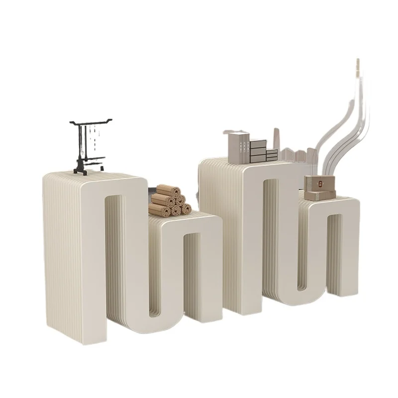 

Multifunctional Shelf Paper Art Display Table Installation-free Mobile Display Cabinet Exhibition Nakajima Station