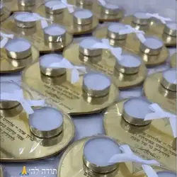 Transparent Acrylic Shabbat Candles, Acrylic Prayer Cards,Mirror Acrylic, Heart Hebrew Card, Bar Mitzvah Customization, 10Pcs