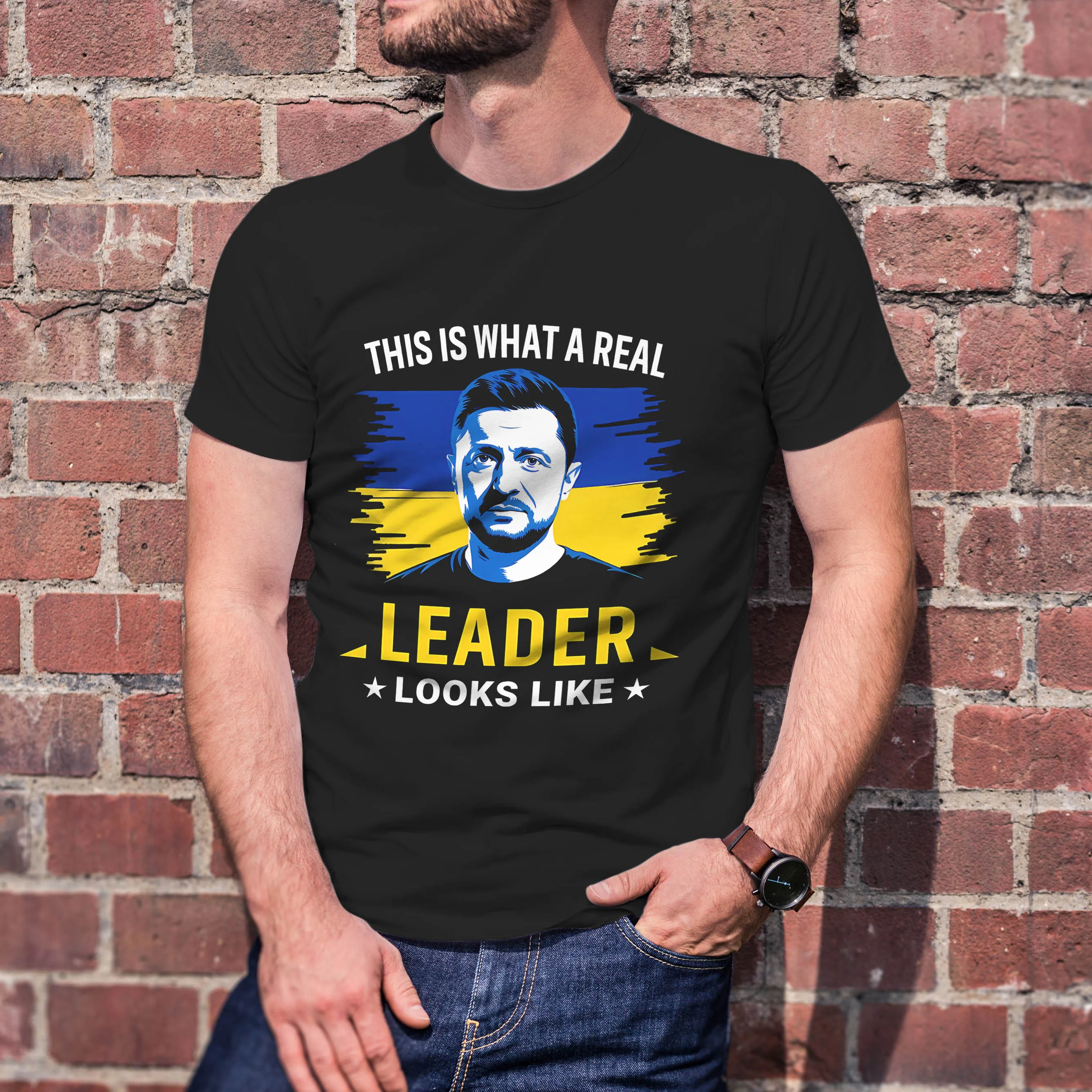 Volodymyr Zelensky t-shirts Mens Clothing graphic t shirts Unisex  cotton Vintage Hip Hop Men Women Streetwear Tees Short Sleeve