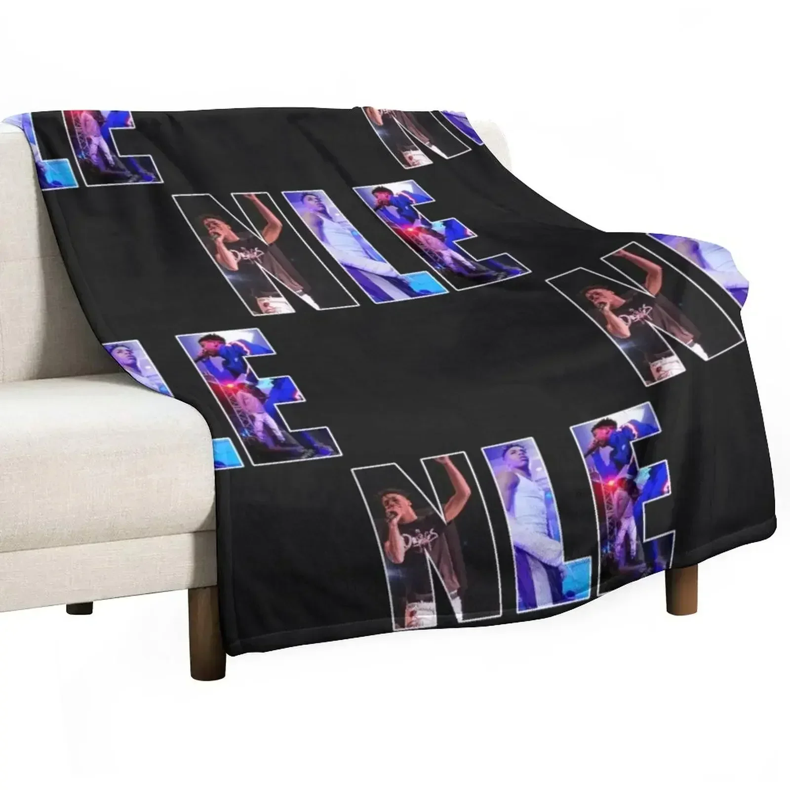 

NLE Choppa Throw Blanket Soft Comfort Blanket for Reading Watching TV
