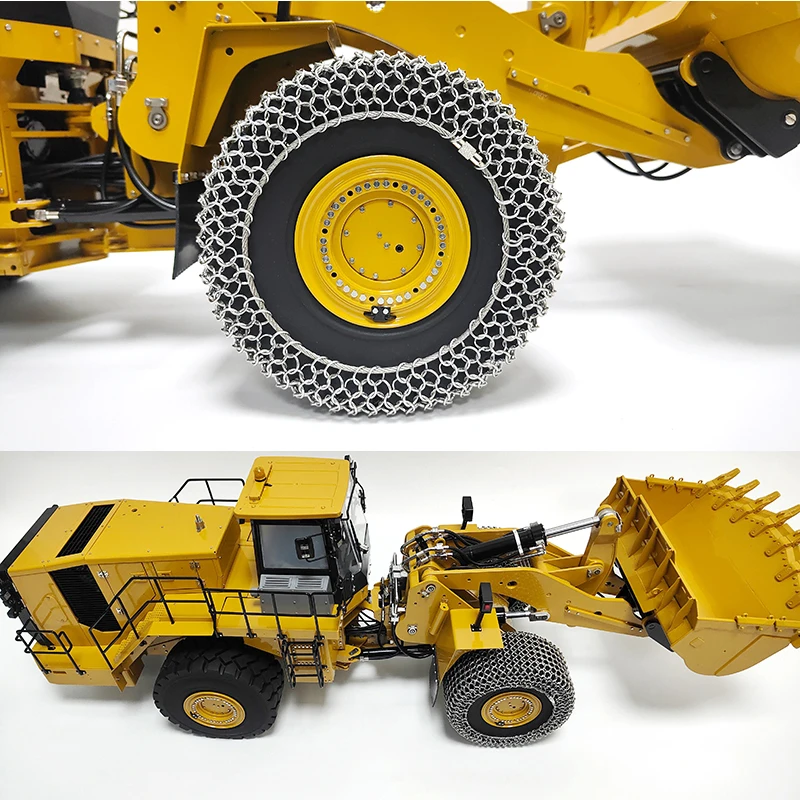 KABOLITE K988 Loader Tire Snow Chain for 1/14 Loader Model Metal Snow Chain Boy Toy Remote Control Car Tire Accessories