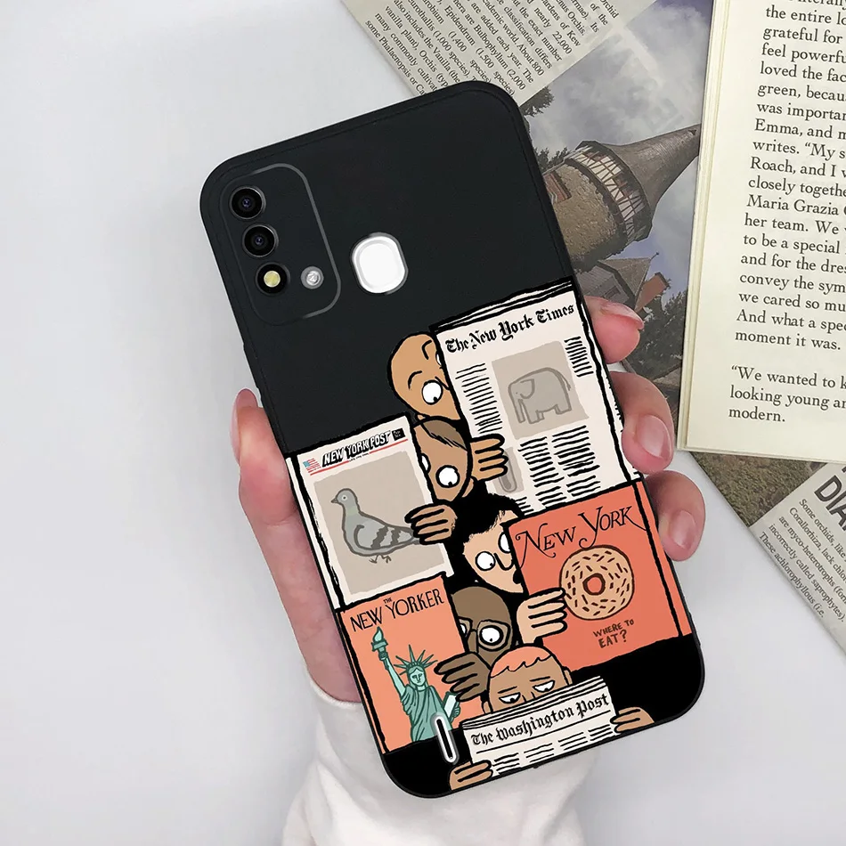 For Itel Vision 2S 2Plus 3 Case Cover Funny Pattern Soft Silicone Anti Slip Phone Shell For Itel Vision2S 2 Plus Vision3 Bumper