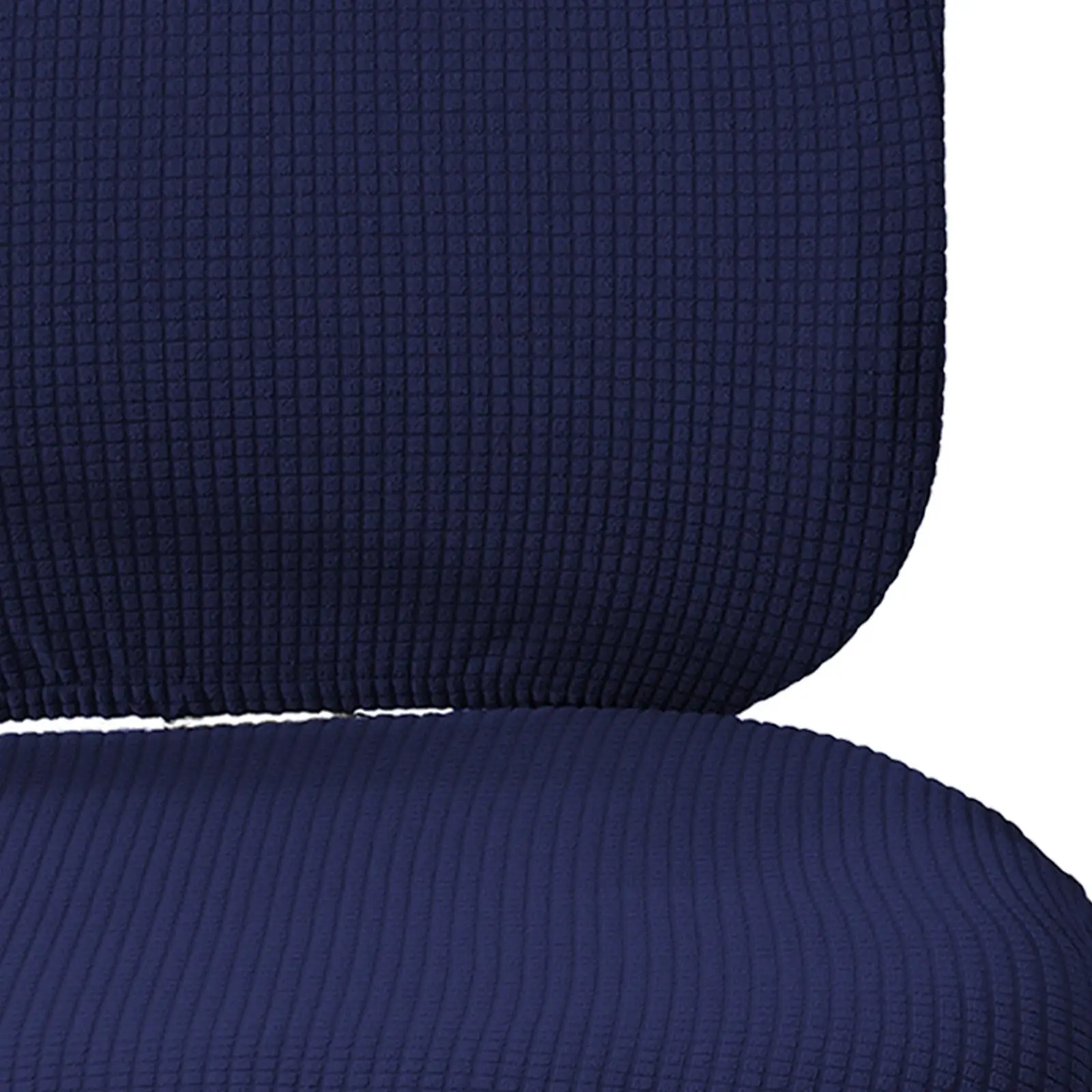 2 Piece Office Chair Slipcover Polyester Recliner Armchair Lining Seat Cover for Home Workspace