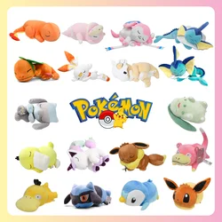 Pokemon Plush Sleep Pillows Dolls Charmander Psyduck Vaporeon Slowpoke Cubone Lucario Stuffed Toys Kawaii Anime Cartoon Gifts