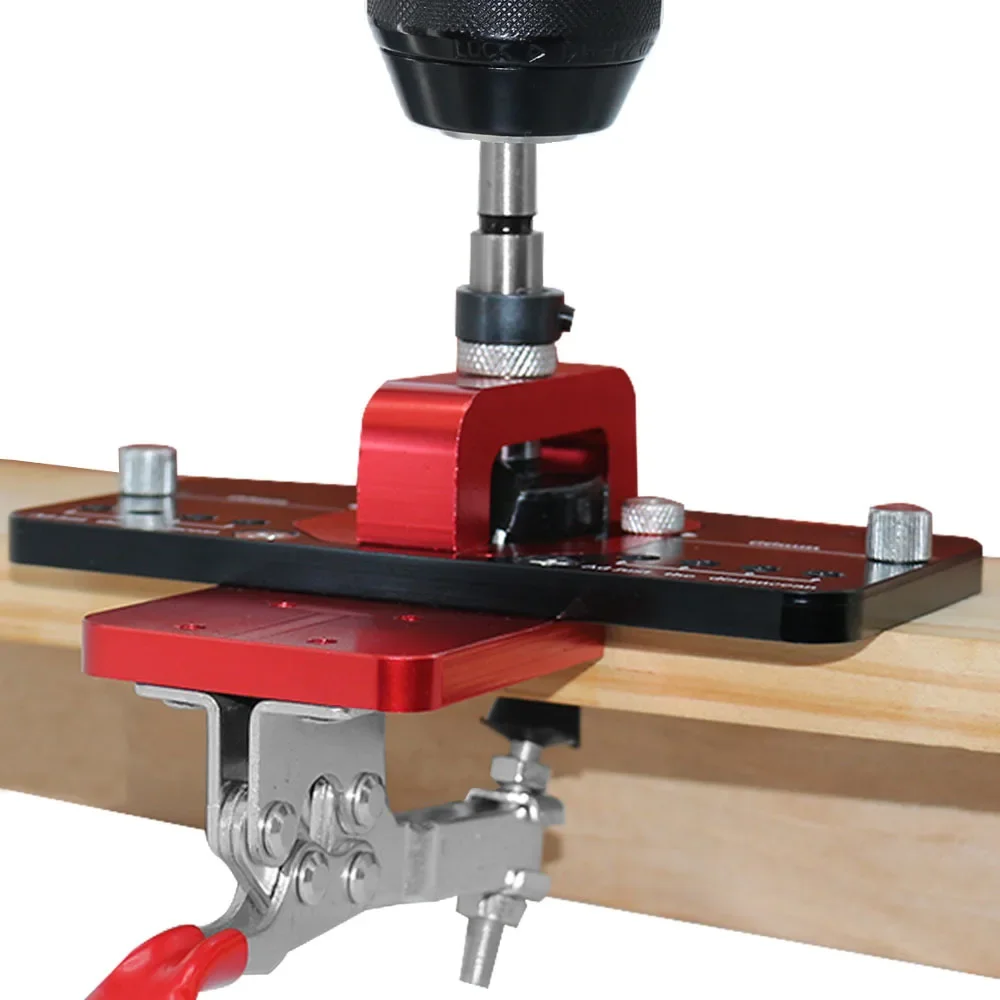 محدد مواقع دليل حفر ثقب النجارة ، تهزهز ممل المفصلات مع تركيبات ، بلاستيك ألومنيوم ، قالب فتح الفتحات ، باب ، خزائن ، 35: 50