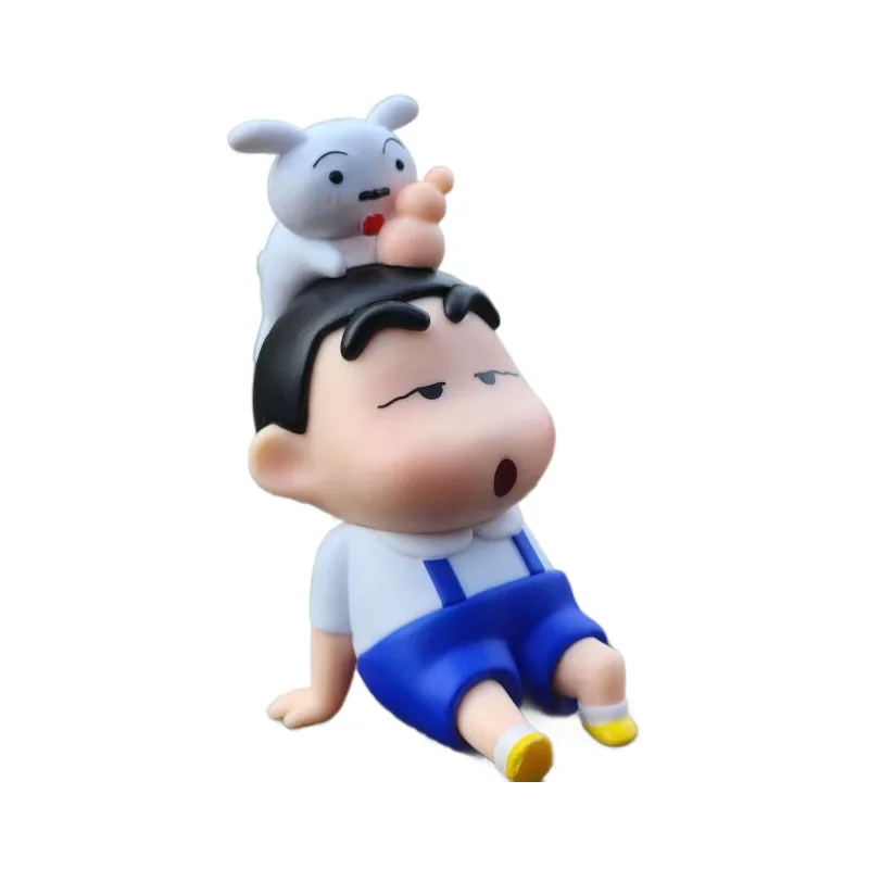 Figurka Akcji Anime Crayon Shin Chan Samochód Biurko Shinnosuke Nohara Ozdoby Statuetka Lalki Zabawka Urodzinowa Prezent Urodzinowy dla Dzieci