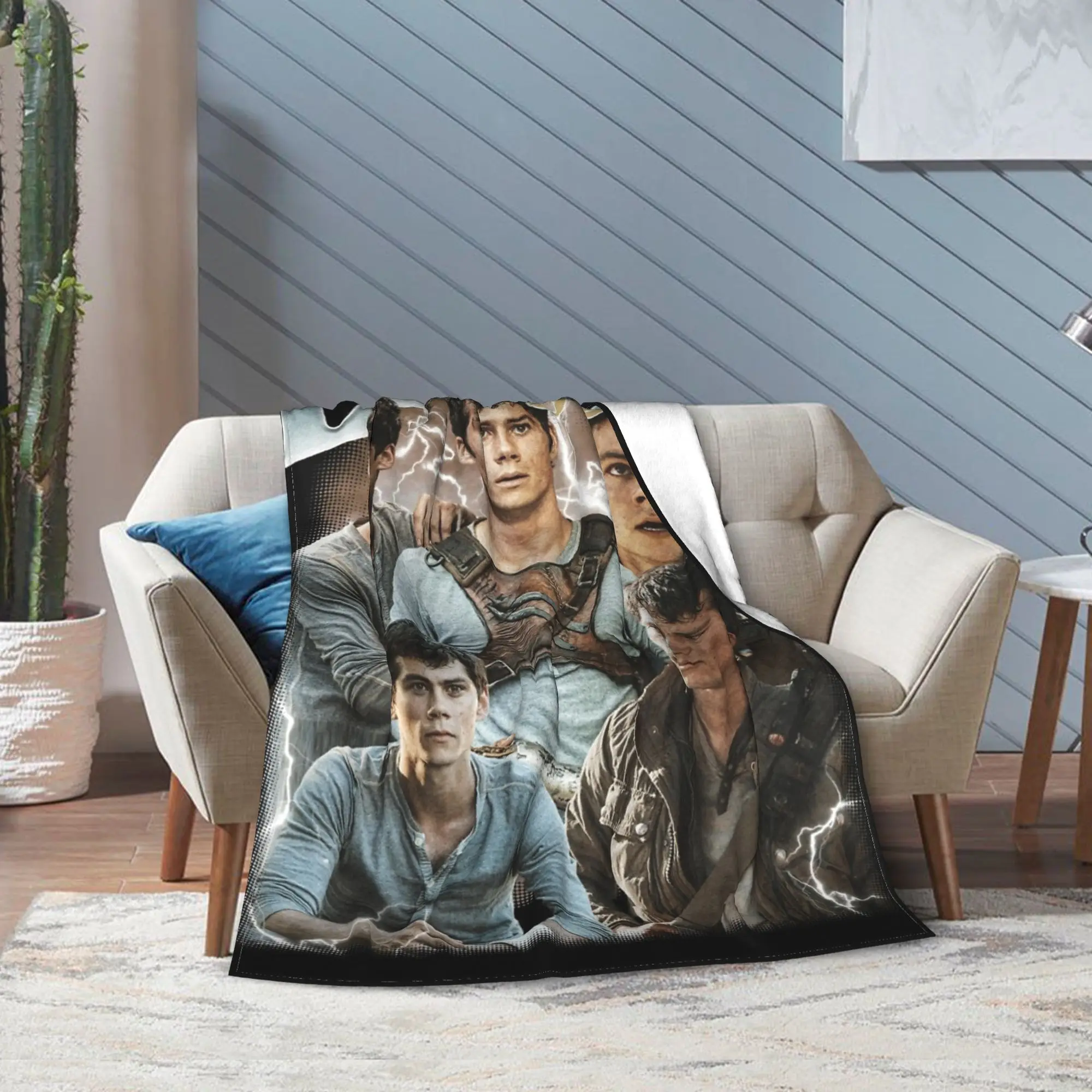 خمر ديلان أوبراين متاهة عداء أوبراين البطانيات الفانيلا الشتاء سوبر لينة رمي بطانية ل أريكة المفرش في الهواء الطلق #5