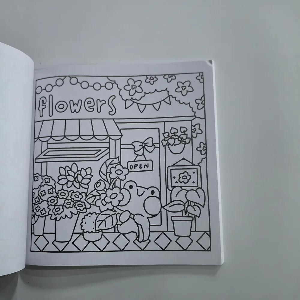Froggy Days A Kawaii Frog Coloring Book Adorable Frog Adventures in Relaxing Coloring for All Ages Stress Relief and Creativity