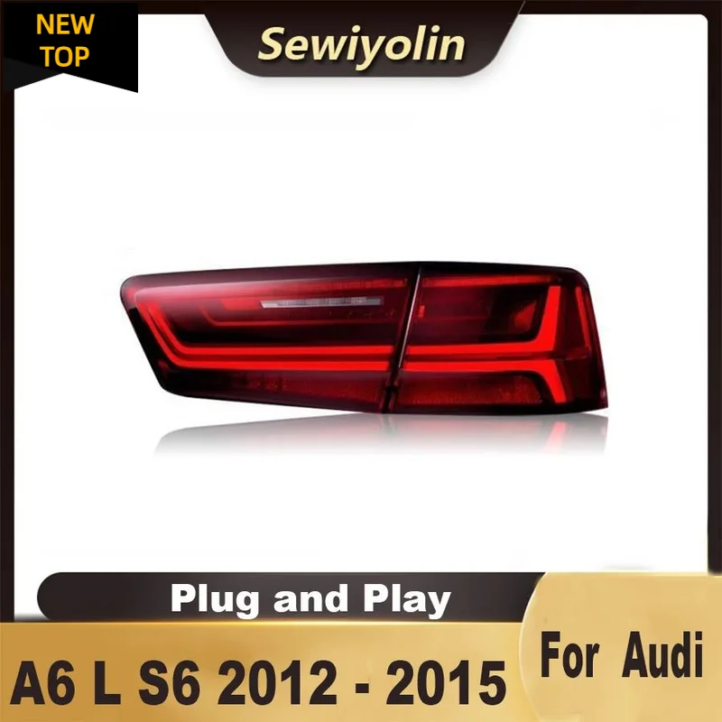 

Car Accessories For Audi A6 L S6 2012 - 2015 Upgrade To 2016 LED Trailer Lights Tail Lamp Modified Rear DRL Signal Plug And Play