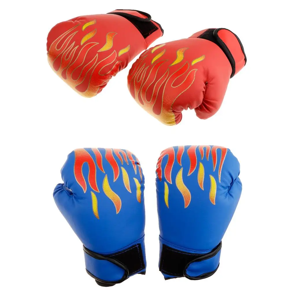 2 Pairs Kids Boxing Gloves for Children Age 6 to 12 Years 8oz PU Leather Kickboxing boxeo en tailandia Thai Sparring