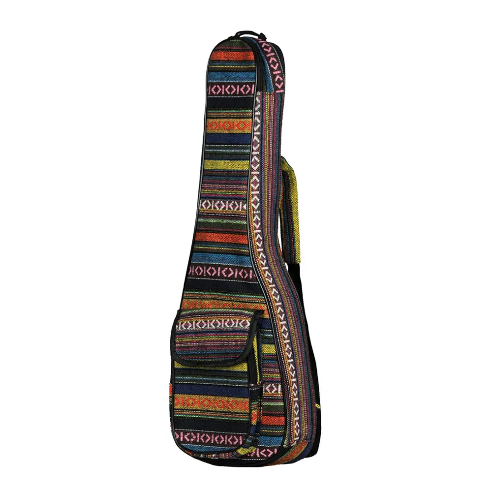 23-Zoll-Ethno-Ukulele-Tasche, tragbar, weiche Tasche, Konzert, Oxford-Stoff, Rucksack, Handtasche, verstellbarer Riemen – Detail 4