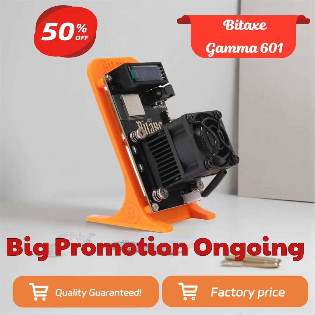 

Новый Bitaxe Gamma 601: Майнер Bitcoin ASIC для соло-майнинга, 1.2 TH/s, чип BM1370 SHA-256, 18 Вт, с открытым исходным кодом, машина для криптомайнинга BTC