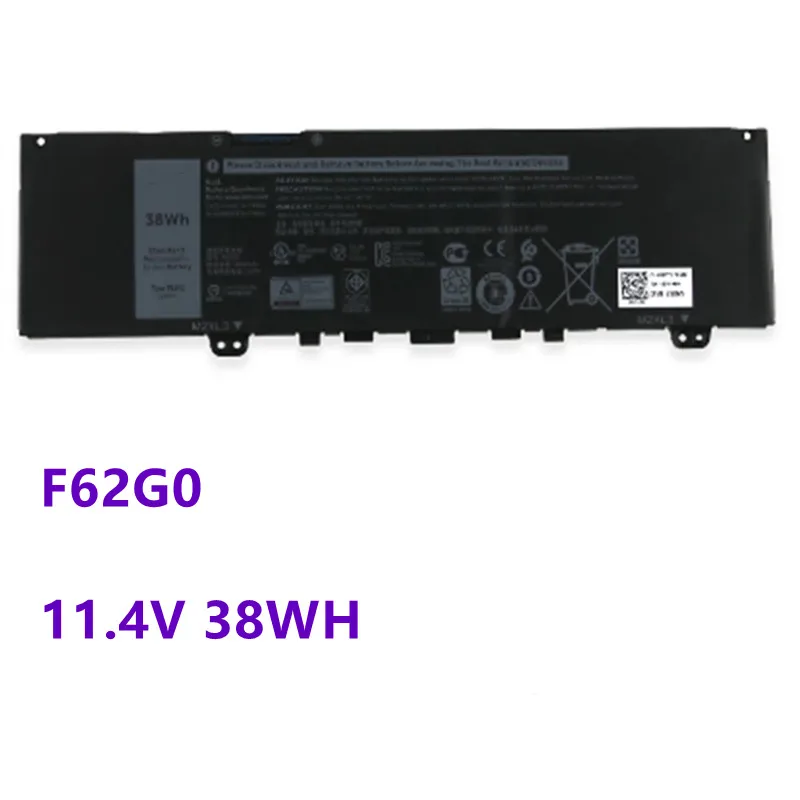 

F62G0 11.4V 38WH Laptop Battery For DELL Inspiron 13 7370 7373 7380 7386 For Vostro 5370 P83G P87G P91GRPJC3 39DY5