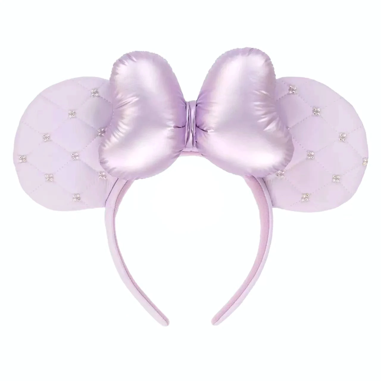 Disney pumpkin Mickey Minnie Headband Adults/Child Disneyland PU Leather Bow Ear Women Christmas Gifts image 3