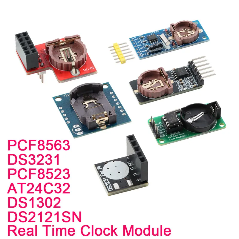 1PCS PCF8563 DS3231 PCF8523 AT24C32 DS1302 DS2121SN  IIC Precision RTC Real Time Clock Memory Module