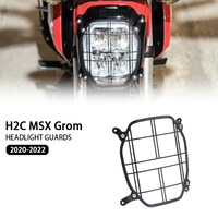 Motorcycle New Headlight Headlamp Grill Guard Cover Protector H2C Msx Grom Black Metal For HONDA H2C MSX GROM 2020 2021 2022