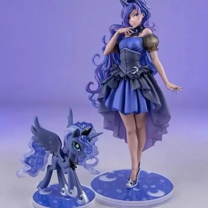 22CM Anime My Little Pony Action Figures Bishoujo Statue Figure Moon Princess Luna Ornament Figurines Collection Model Toys Gift