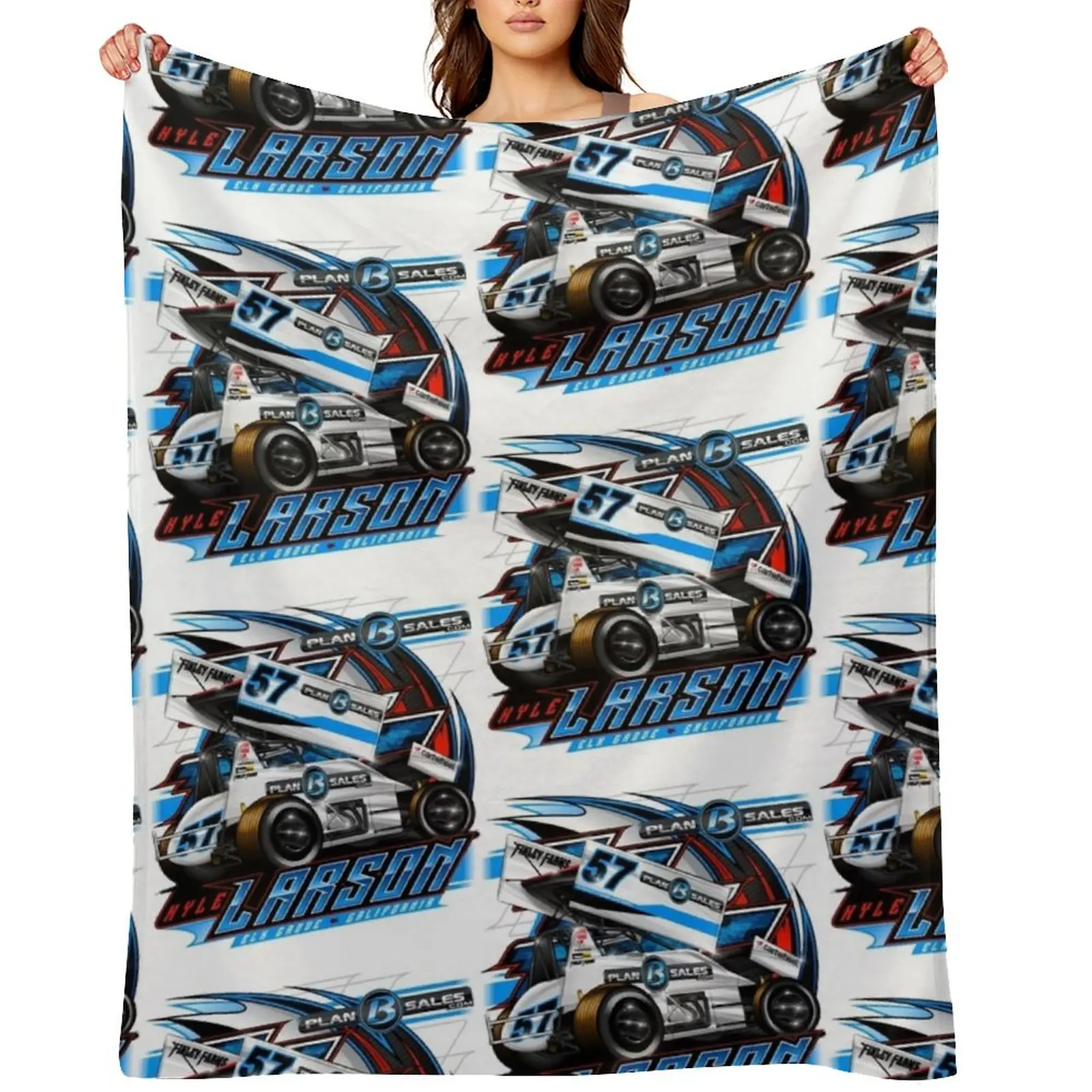 

Kyle Larson Kyle , #2 Throw Blanket blankets ands Luxury Brand Beach decorative Blankets