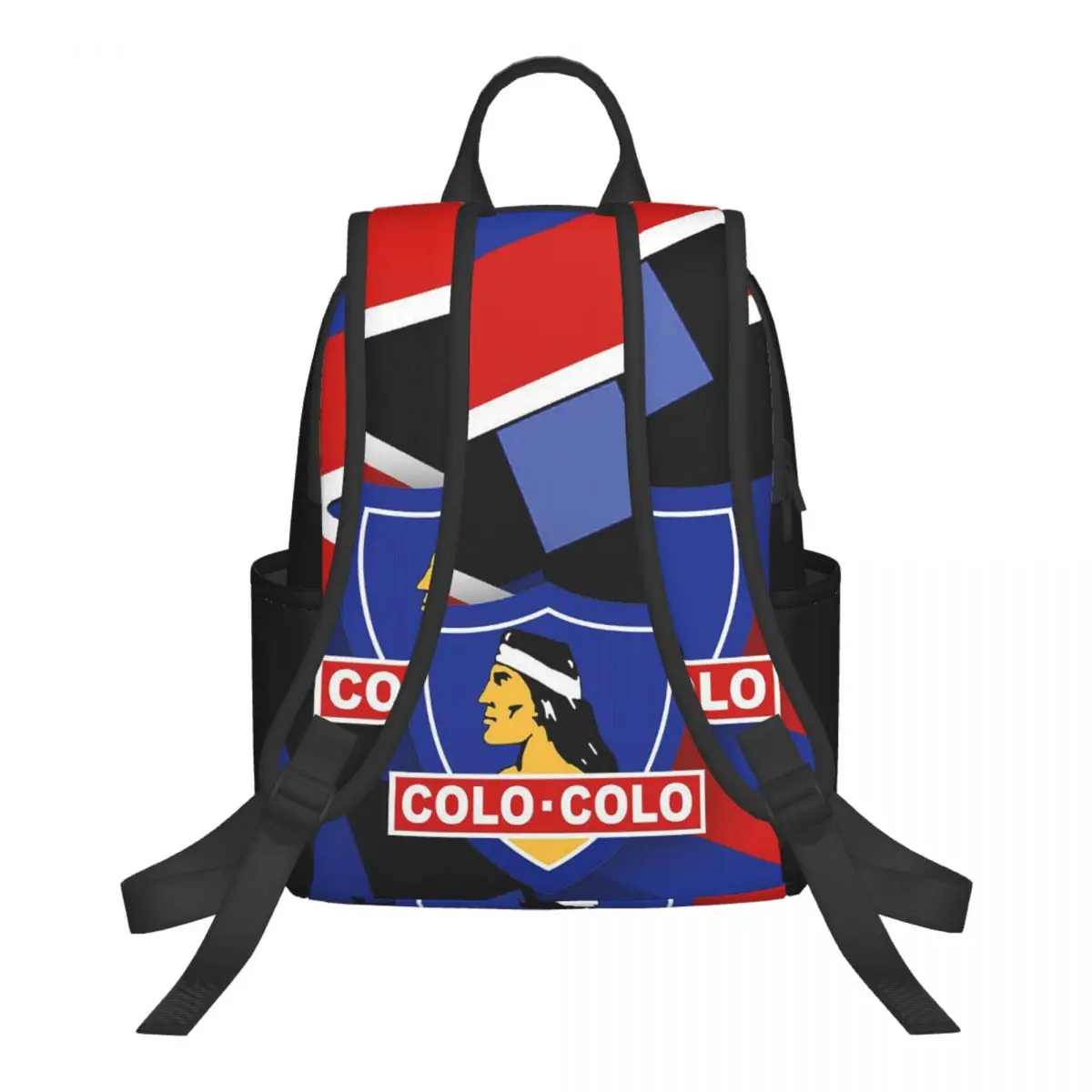 Golden Colo-Colo Campeon DE Chile (9) Student Backpack School Bag Hiking Travel Daypack for Boys Girls Bookbag Shoulder Bags