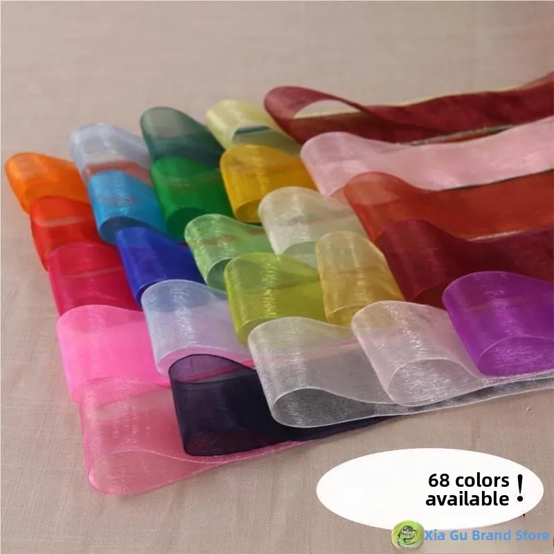 

Dance Silk Ribbon Knot Hair Band Children's Long Hair Ties Women's Flower Bouquet Ribbon Blue Valley Brand