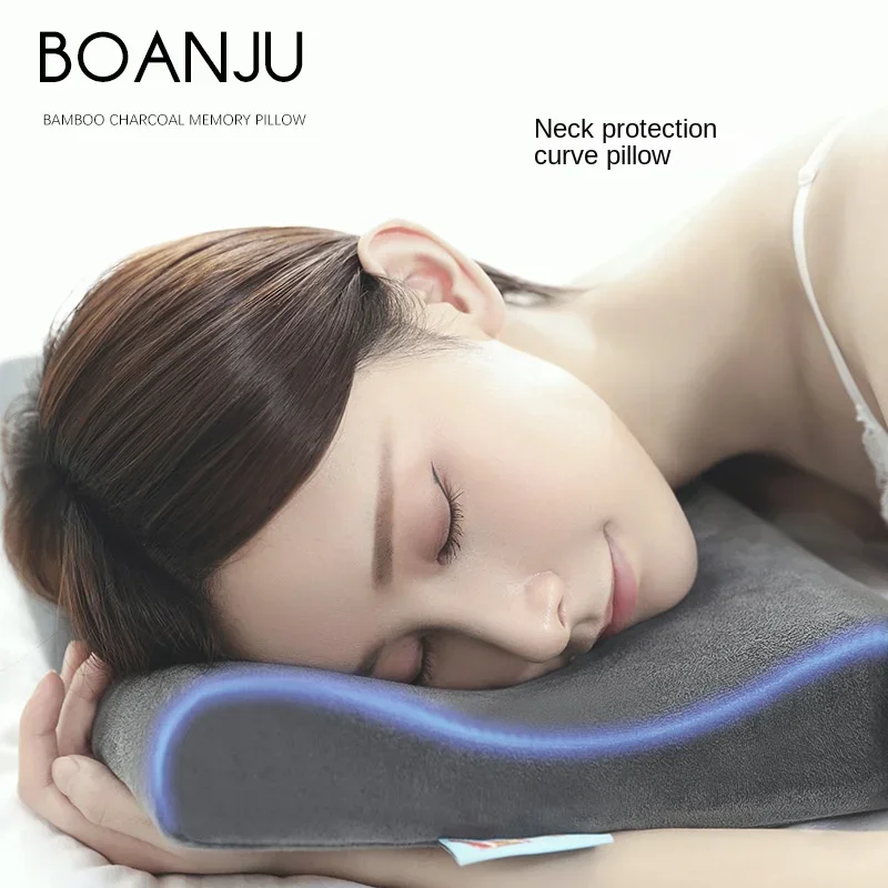 Foam gel ultra-thin neck pillow  Soft support to relieve neck pain  Improve sleep posture and help sleep  Low back pillow design
