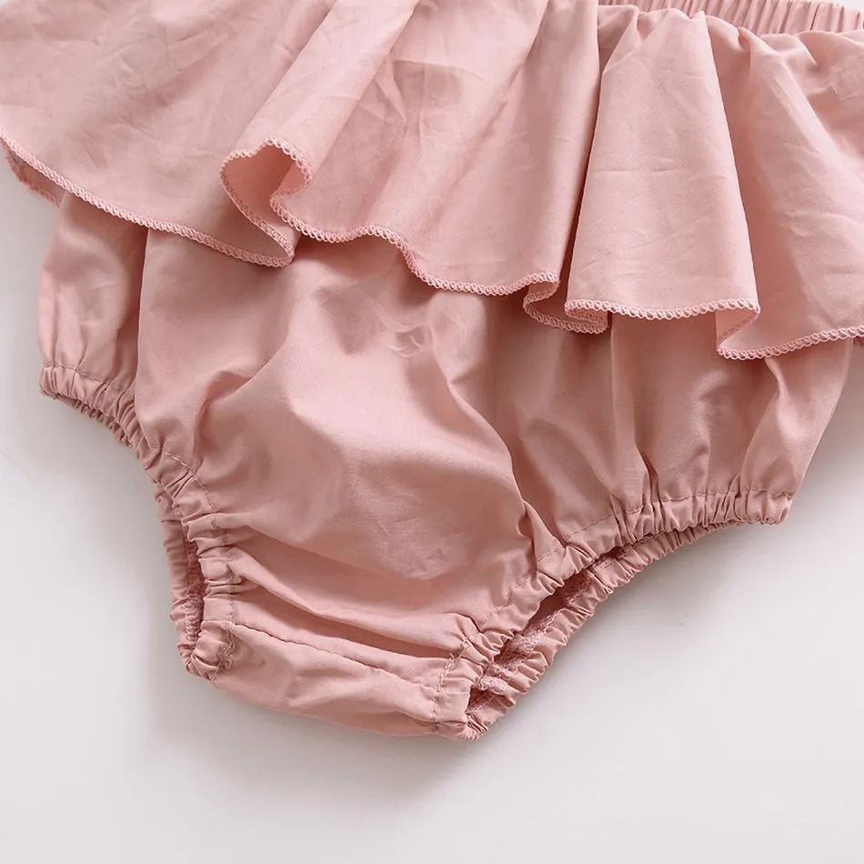 Newborn Underwear Baby Shorts Ruffles Girls Panties Infant Clothes Toddler Kids Casual Pants Children Floral Plaid Diaper Covers