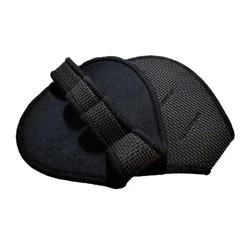 Par de protectores de palma para gimnasio, guantes de medio dedo para levantamiento de pesas, mancuernas de Palma, almohadillas de agarre, guantes de entrenamiento para levantamiento de pesas, gimnasio W