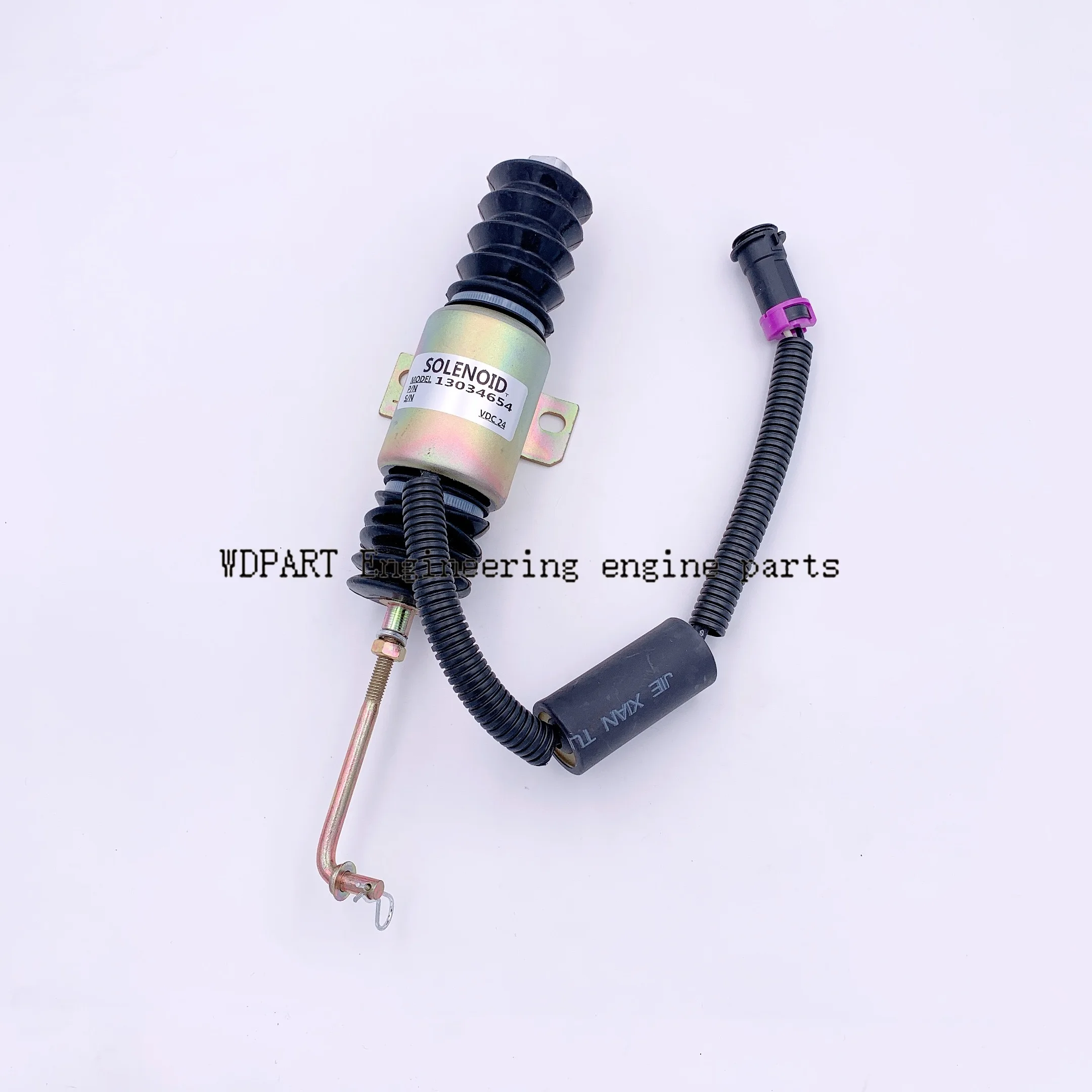 24 VDC Fuel Shut Off Stop Solenoid Valve 13034654 for Deutz 226B Engine shutdown switch excavator