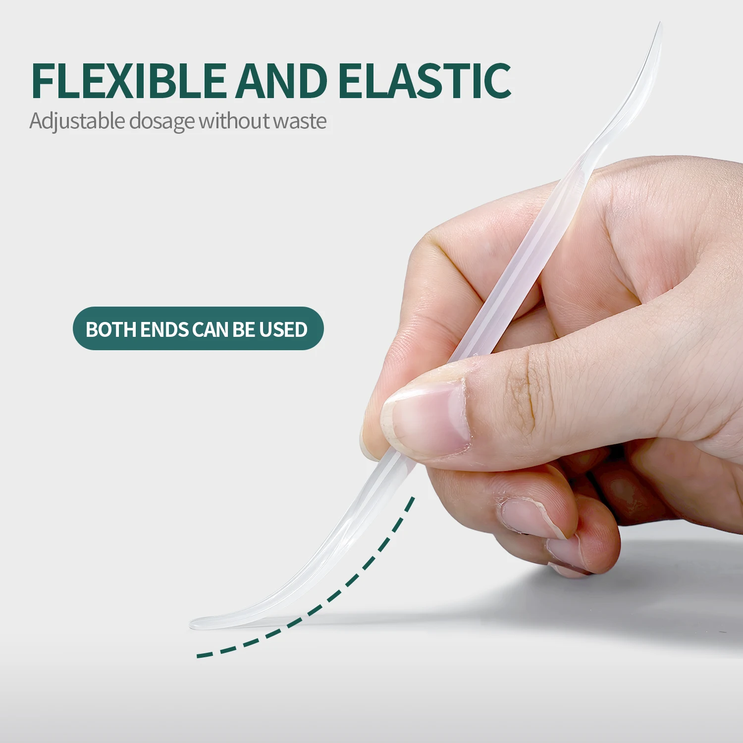 Nailpop Spazzola per unghie a doppia testa Strumento per mescolare la polvere glitterata Gel per unghie trasparente adatto per unghie fai da te per il salone di casa