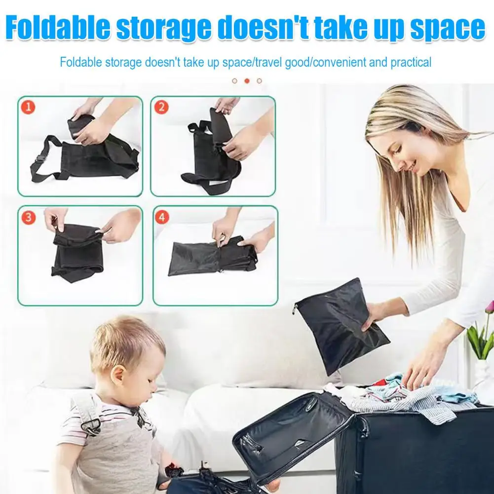 Kids Airplane Footrest Kids Airplane Travel Footrest Extender Pad Foldable Flight Bed Extension Adjustable Seat for Children’s