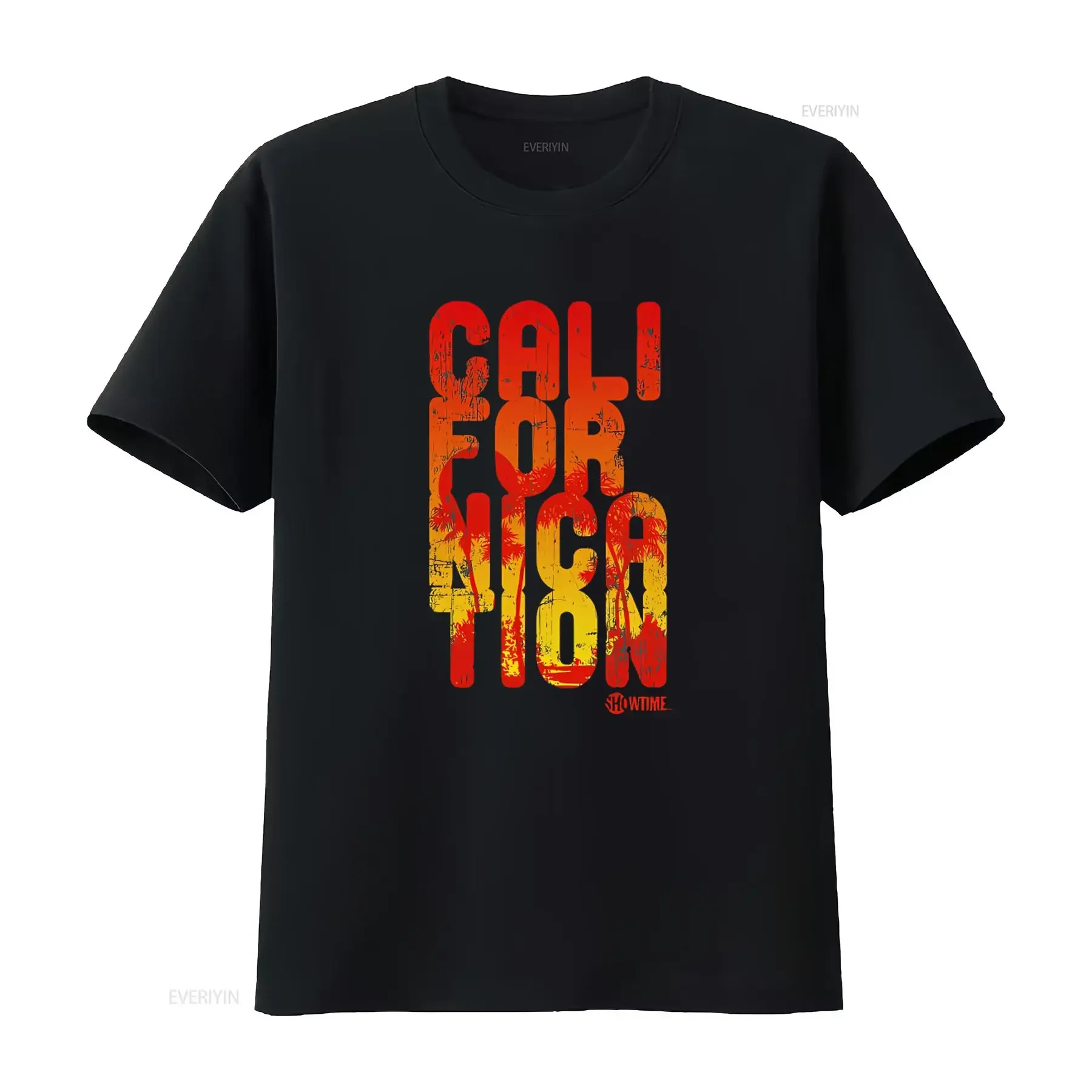Californication Cali Type Men's Premium Slim Fit T Shirt with Vibrant California Design vintage Washed Breathable Slightly