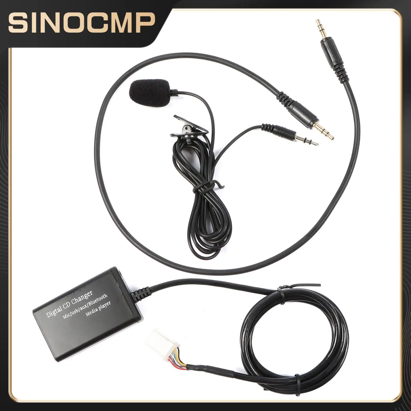 

USB-кабель-адаптер Bluetooth Hands-Free для автомобиля, совместимый с Toyota Camry, RAV4, Corolla, Highlander, Tacoma, 4Runner, Lexus, Scion 2003-2011 годов выпуска