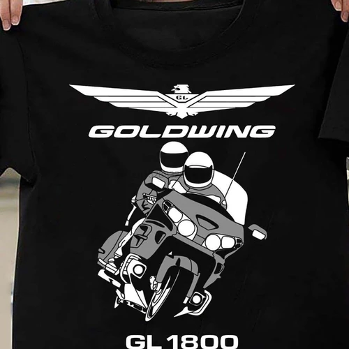 골드윙 GL1800 남성용 오토바이 티셔츠, 더 나은 품질, 패션 티셔츠, 코튼 브랜드 티셔츠
