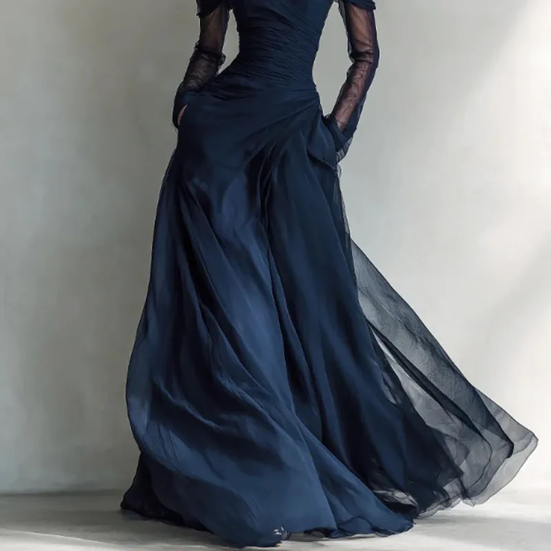 dark blue chiffon dress Long Prom with V-Neck & Side Cutouts adhesive bra x-sibling-handle:sol-maxi-dress-lilac-1 Princess Madeleine attended a Color:Taupe