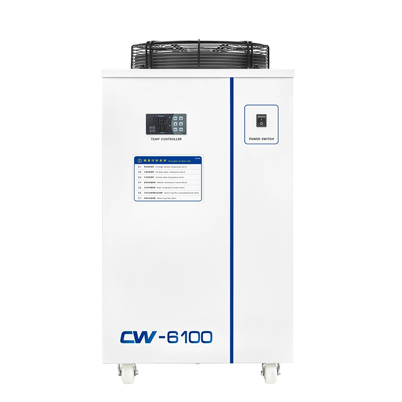 S&A CW-6100 Low Temperature 1/2HP Industrial CNC Spindles  Air Chiller for Metal Processing