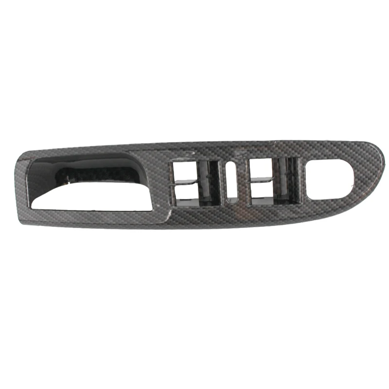 Carbon Fiber Car Master Window Switch Panel Trim Bezel Cover For Passat B6 4-Doors 2006 2007 2008 2009 2010 3C1867171B