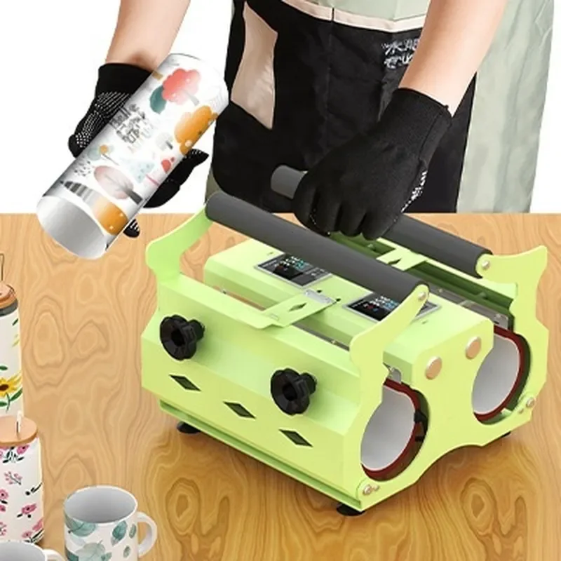 for Cup Baker Double Station Tumbler Heating Press Mug Heat Press Machine