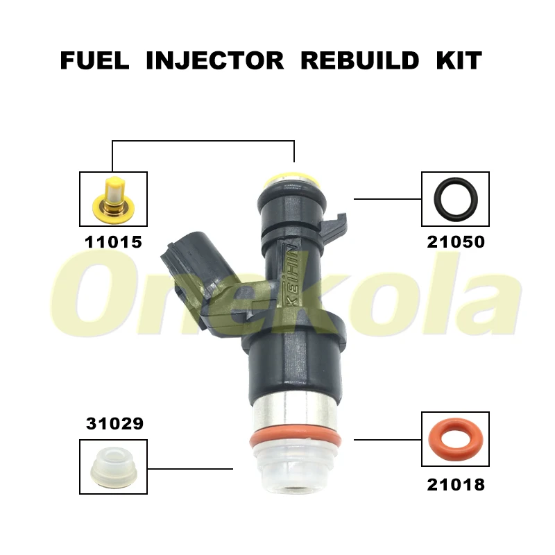 Fuel Injector Service Repair Kit Filters Orings Seals Grommets for 16450-R40-A01 fit Acura ILX TSX / Honda Accord Civic CR-V 2.4