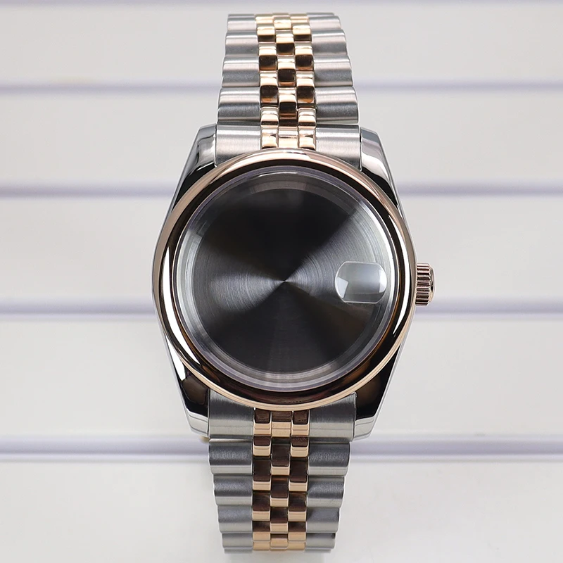36mm/39mm Rose Gold NH35 Watch Case Parts Sapphire Glass For NH35 NH36 7S26 Miyota8215 DG 2813 29mm Dial Oyster/Jubilee Strap image 3