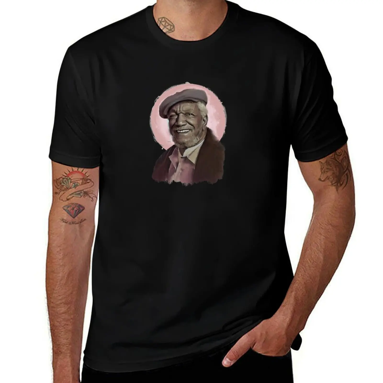 

Redd Foxx - Famous standup comedian Portraits T-Shirt t shirts for man graphic cars t shirts for man graphic tees T-Shirt