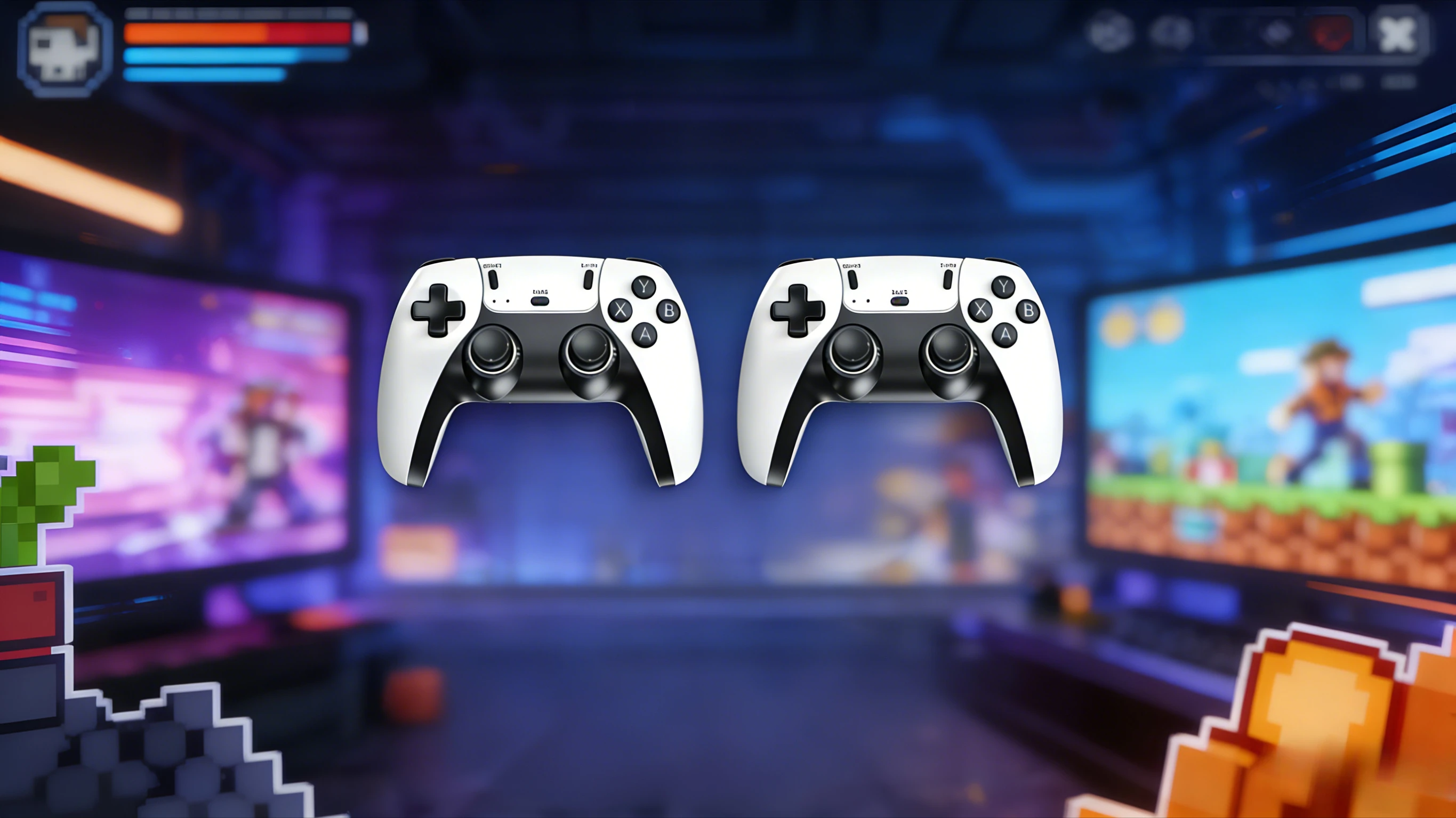 

M15 Mini Game Stick - 2-in-1 Handheld & TV Retro Console, Wireless Dual Gamepads, HD Output for PS1 Games